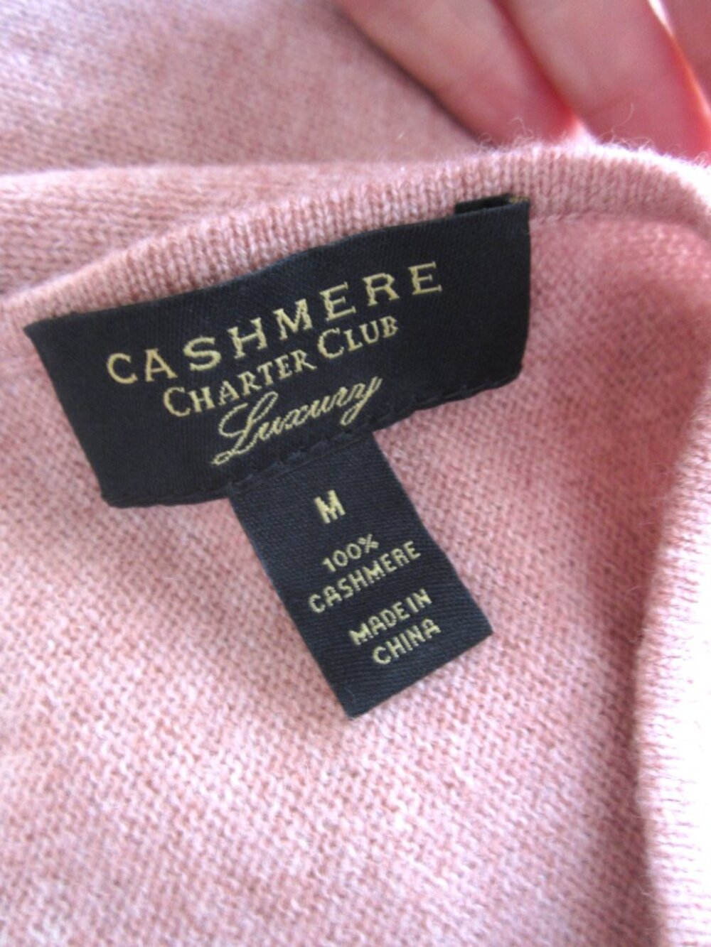 Charter Club Luxury Sz M 100% Cashmere Sweater Dusty Mauve Pink Boat Neck Tunic - Picture 10 of 12